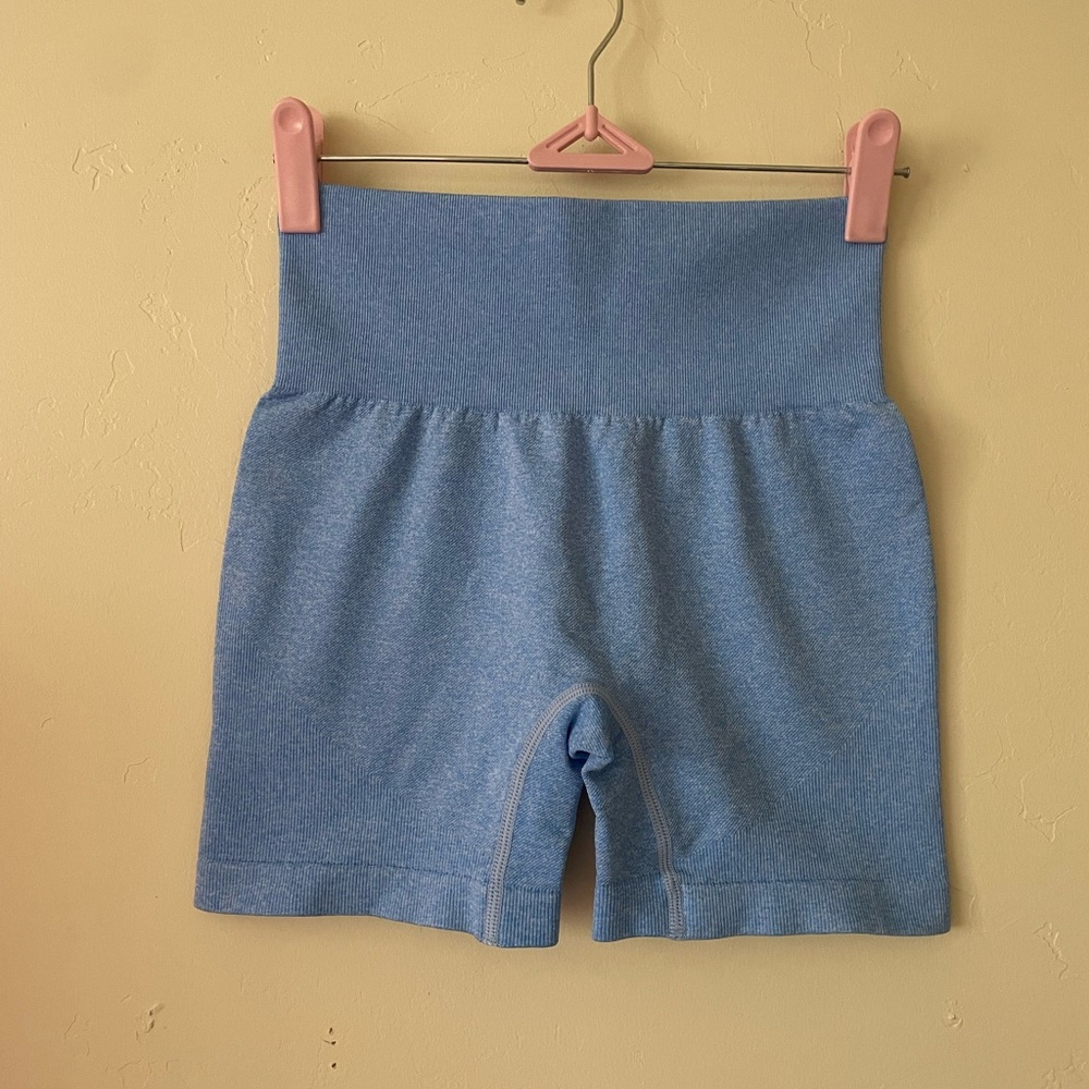 blue gym shorts